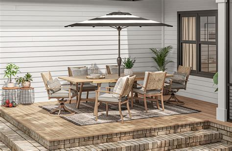 Shop allen + roth Townsend 7-Piece Patio Dining Set at Lowes.com