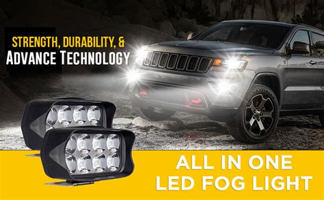 AllExtreme EXL21S2 Universal LED Fog Light Driving Work Lamp for Bike ...