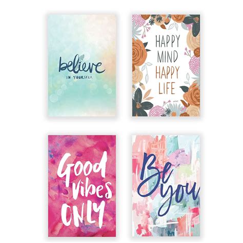 Eurotex Self Motivation Wall Posters, HD Posters for Rome, Pack of 4 ...