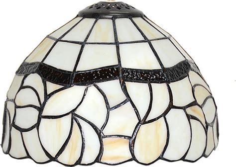 8-Inch Tiffany Style Lampshade Replacement, Pastoral Floral Stained ...