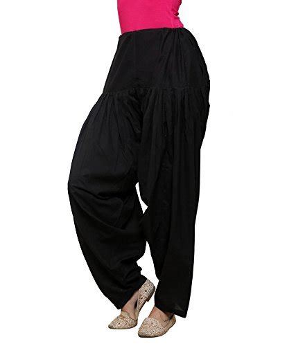 Buy Cluese Cotton Indian Black and Purple Patiala Salwars Combo Pack of ...