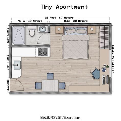 Micro Apartment Floor Plans