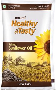 EMAMI Healthy & Tasty Refined Sunflower Oil Pouch Price in India - Buy ...