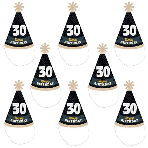 Buy Big Dot of Happiness Cheers and Beers to 30 Years - Cone Happy ...