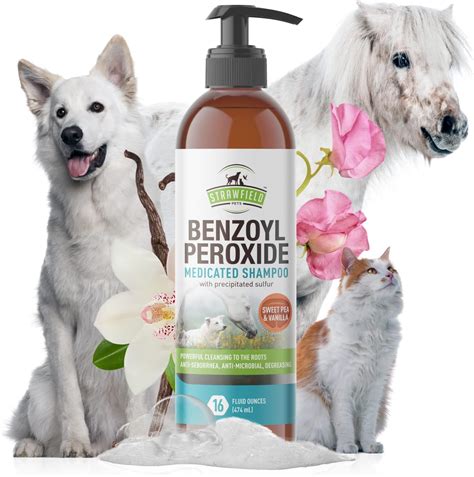 Strawfield Pets Benzoyl Peroxide Medicated Shampoo India | Ubuy