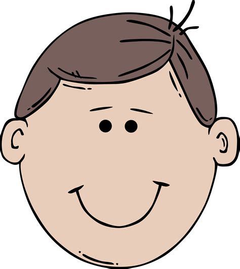 Clipart - Man Face Cartoon