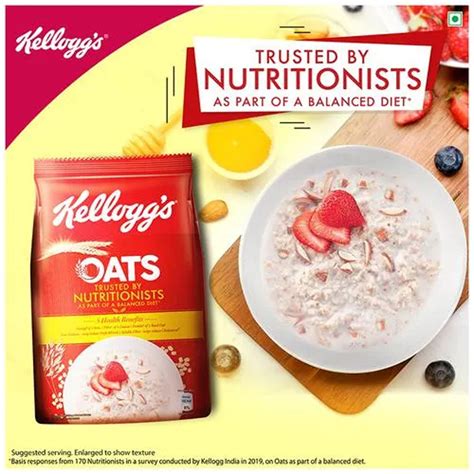 Kellogg's Oats, 400 gm Price, Uses, Side Effects, Composition - Apollo ...