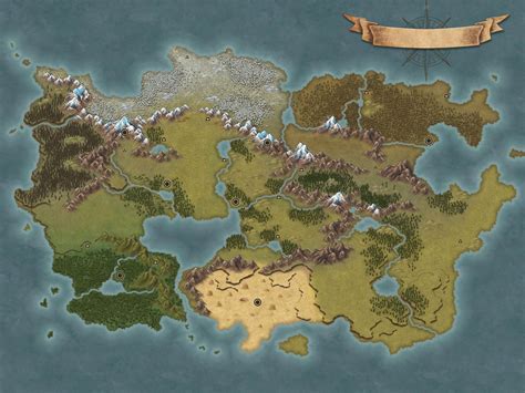 Lythoria - Fantasy World style no names | Inkarnate - Create Fantasy Maps Online