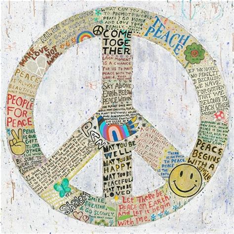 Choose Peace Gallery Wrap Art Print Panel by Sugarboo and Co