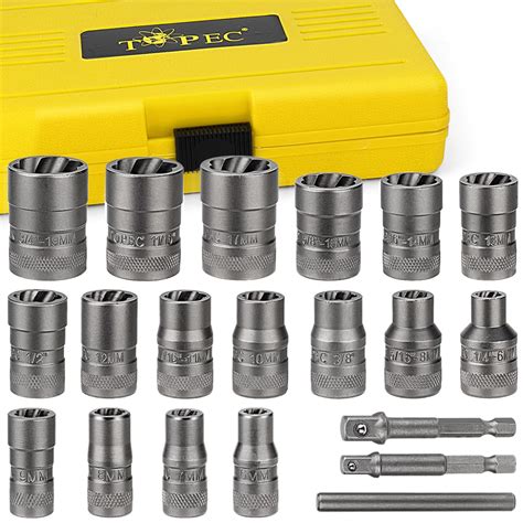 Buy 20Pcs Extended Version Bolt Extractor Set, Impact Bolt & Nut ...