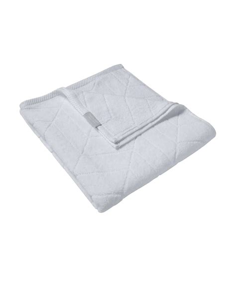 Buy Cotton Terry Ultrasoft and Durable Patterned Bath Towel - White ...