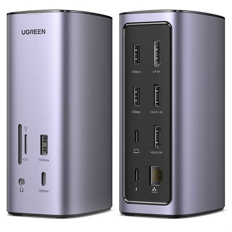 UGREEN USB C Docking Station, 13-in-1 USB-C PD Dock for Laptop, HDMI DP ...