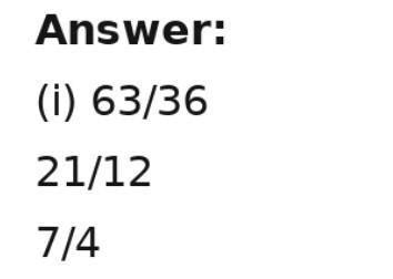 1. Write the ratio of the first number to second in its simplest form ...