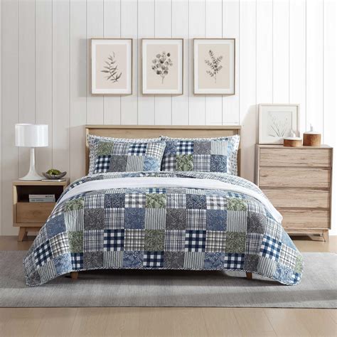 Amazon.com: Eddie Bauer - King Quilt Set, Reversible Cotton Bedding ...