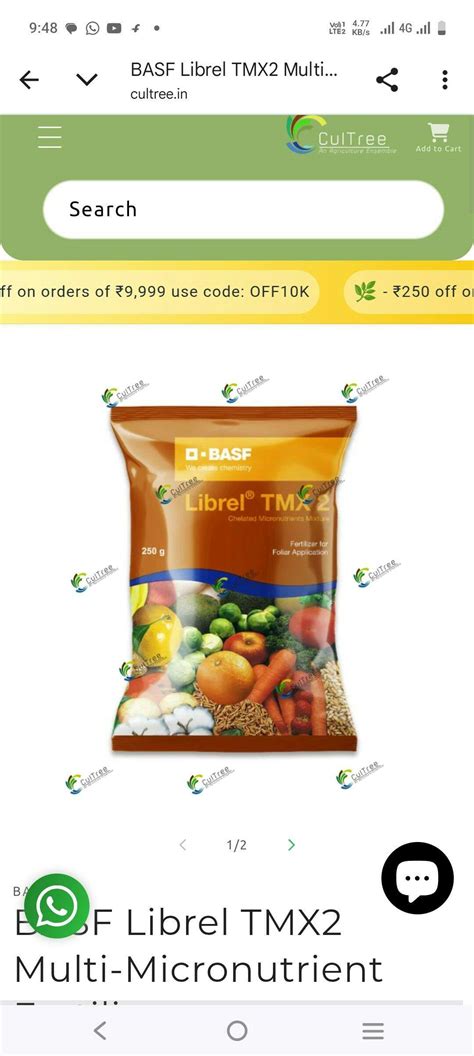 BASF Librel TMX2 Multi-Micronutrient Fertilizer – Cultree India