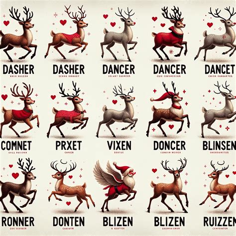 dalle3 will help you learn the reindeer "Please generate a grid with ...