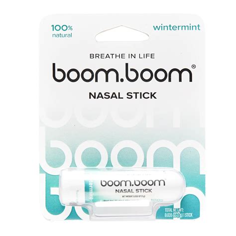 BOOMBOOM NATURALS INHALER NASAL WNTRMNT 1PK - Shop Sinus & allergy at H-E-B