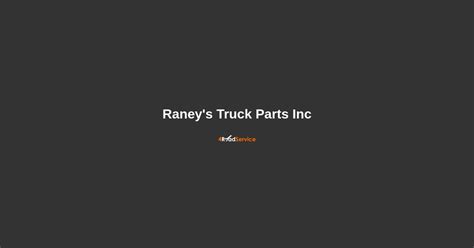 Raney's Truck Parts Inc in Ocala, FL ・ 4 Road Service