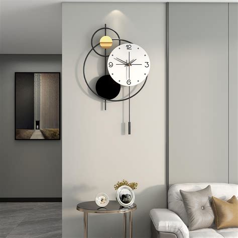 Amazon.com: JUJUDA Large Wall Clock for Living Room, Modern Decorative ...