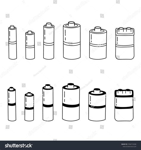 Batteries Clipart Black And White