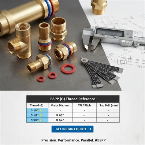Image result for BSPP Thread Chart