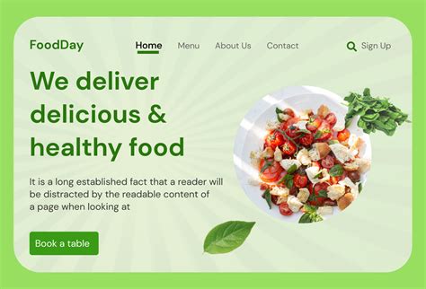 Food Website Template | Figma