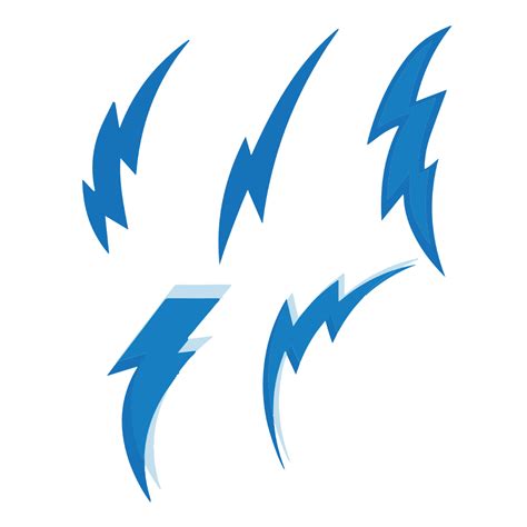 Free Lightning Bolt Vector Clipart (PNG, SVG) to Edit Online