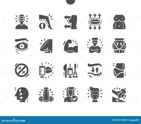 Plastic Surgery. Face Correction. Scar Removal Stock Vector - Illustration of implant ...