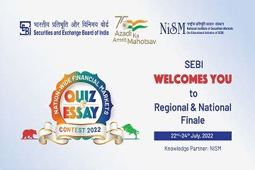 Award Ceremony- SEBI-NISM Nation wide Financial Markets Quiz & Essay ...