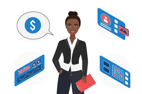 Business manager and ceo of corporate finance accounting | Premium Vector