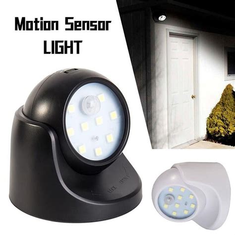 Nyidpsz 360° Battery Operated Indoor Outdoor Garden Motion Sensor ...