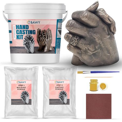 Bawy 3D Couple Casting Hand Casting kit for Couple .Molding and Casting ...