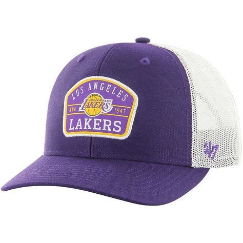 '47 Los Angeles Lakers Semi Patch Trucker Adjustable Hat | Academy