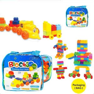 zm store FLENIX KIDS LEARNING TRAIN BLOKS, BIG SIZE BLOCK,47 PCS ( MADE ...