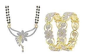 Buy ATTIRE LOCUS American Diamond Latest design Gold Plated Combo of ...