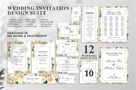 Wedding Invitation Templates Free For Microsoft Word Free Invitation