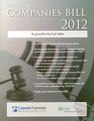 Amazon.in: Buy Insight Into Companies Bill 2012 Book Online at Low ...