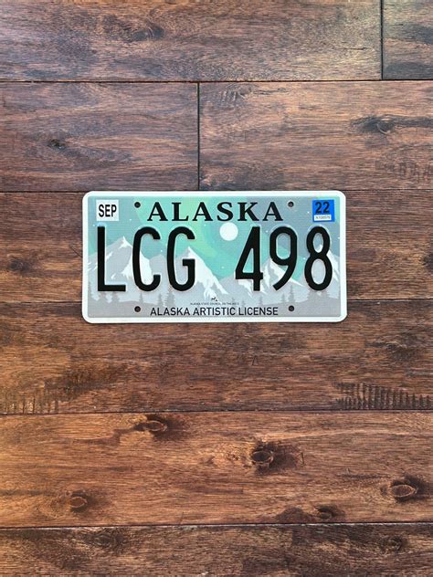 Alaska Artistic License Plate, Alaska License Plate, Alaska Artistic ...