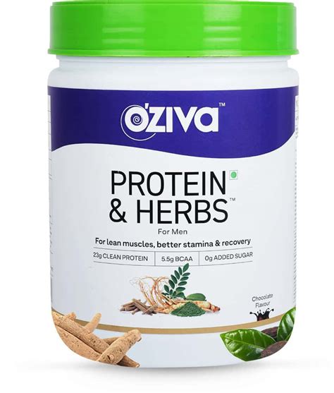 Buy OZIVA PROTEIN & HERBS FOR MEN CAFE MOCHA 500G | FOR MUSCLE BUILDING ...