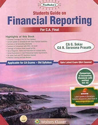 Buy Students Guide on Financial Reporting: For CA Final old Syllabus ...