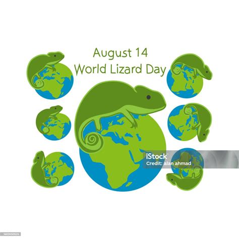 World Lizard Day Is Celebrated On August 14 Every Year Stock ...