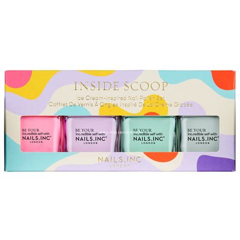 Nails Inc Nail Polish Set - Inside Scoop (4 X 14ml) | Nail Polish Direct