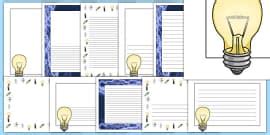 Light and Dark Page Borders (teacher made) - Twinkl