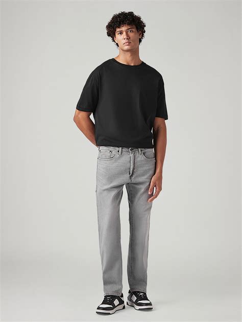 Men's 505 Grey Straight Fit Mid Rise Commuter Jeans – Levis India Store