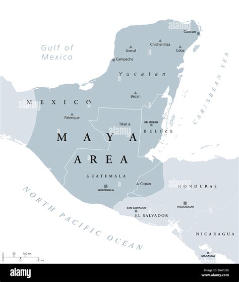 Mesoamerica map hi-res stock photography and images - Alamy