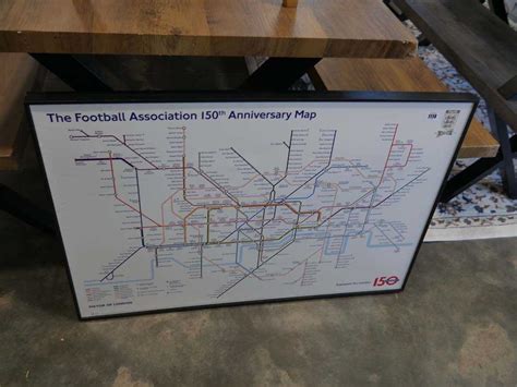 Football association 150 anniversary map produced by TFL in ...