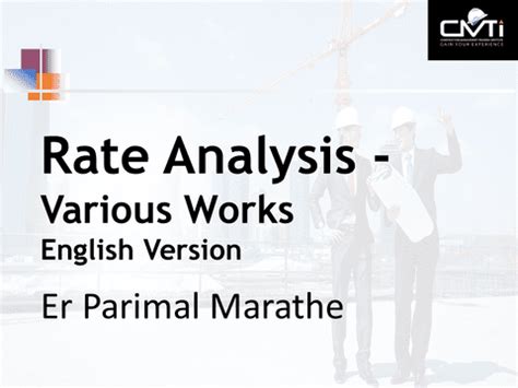 Rate Analysis by Er Parimal Marathe