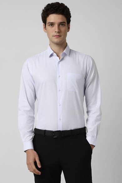 Buy Men Light Blue Slim Fit Full Sleeves Formal Shirt Online - 39824646 ...