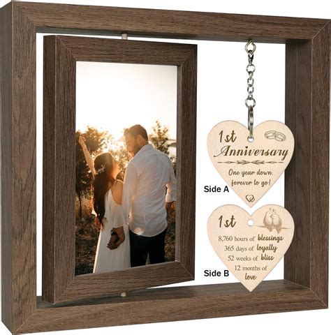 Amazon.com - SRADMO 1 Year Anniversary Picture Frame,First Anniversary ...