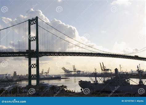 Los Angeles Bridge stock photo. Image of suspension, california - 3218750